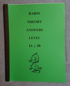 Barss Theory: Level 1A/B Answer Book