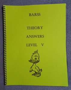 Barss Theory: Level 5 Answer Book