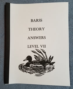 Barss Theory: Level 7 Answer Book