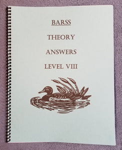 Barss Theory: Level 8 Answer Book